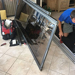 sliding glass door frame repair Pensacola